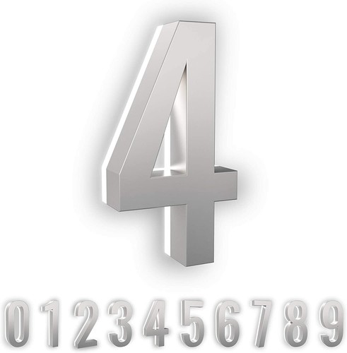 5" ABS-Polymer Backlit LED 2700K Illuminated Address Numbers, Modern Look Number - Picture 29 of 34
