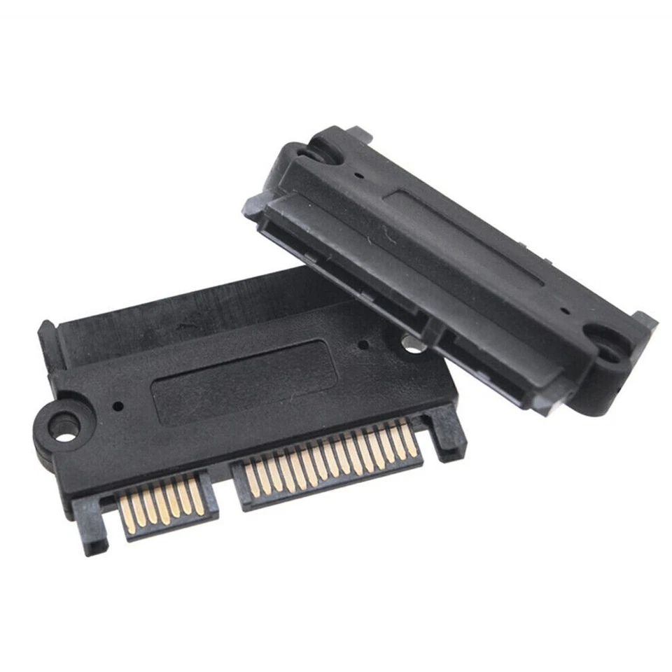 SATA 22P 7+15Pin Male Plug to SATA 22Pin 7+15P Female Jack Adapter Convertor 10x - Image 4 of 4