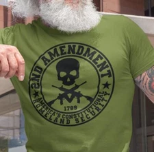 Men's 2nd Amendment Patriotic T-Shirt - AR-15 Pro Gun Rights Design - Ideal