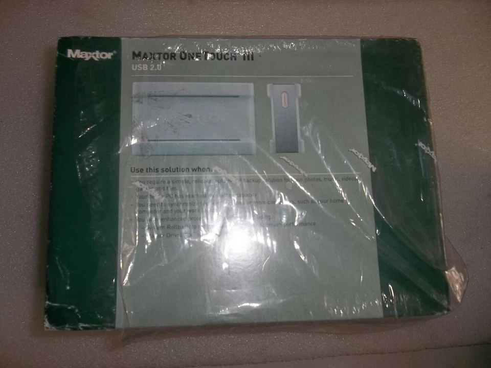 Maxtor One Touch III 300gb hard drive w/all accessories - Image 2 of 4