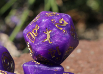 CATS Dice Set: Purrito - 7 Piece Tabletop 5e Gaming DND RPG Polyhedral Dice Set