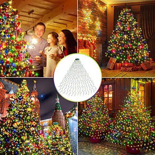aneeway Fairy Lights Mains Powered Christmas Tree Light 6.6FT x 16Line