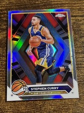 STEPHEN CURRY 2023-24 Topps Chrome Silver Refractor Prizm #30