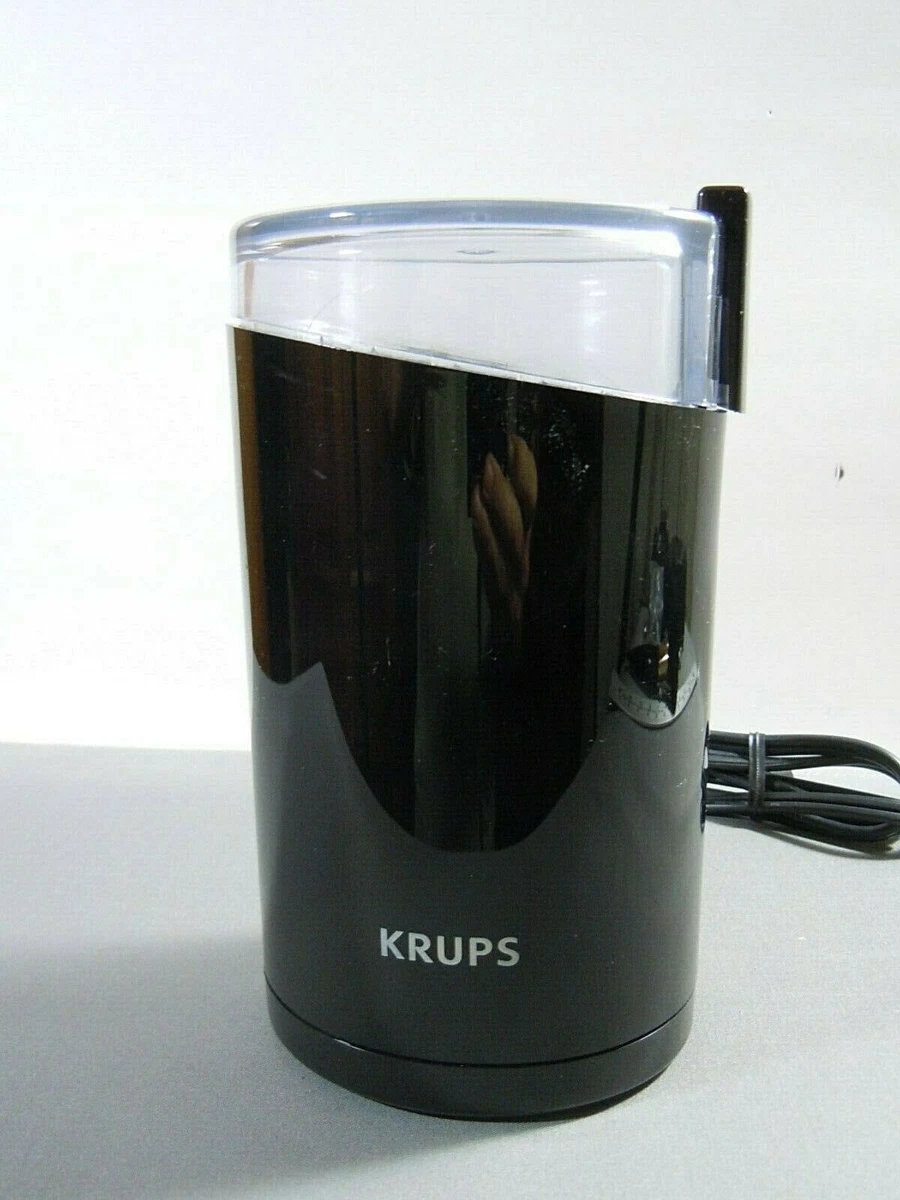 KRUPS New Fast Touch Electric Coffee and Spice Grinder with Stainless Steel  Blades, Black 