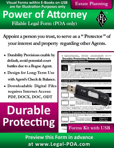 Durable Protecting Power of Attorney - Form & USB ( Legal Kit ) - Bild 2 von 5