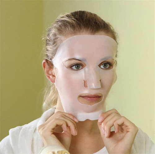 2x Silikon Gesicht feuchtigkeitsspendende Maske für Blatt Maske Cover Skin Care - Picture 5 of 8