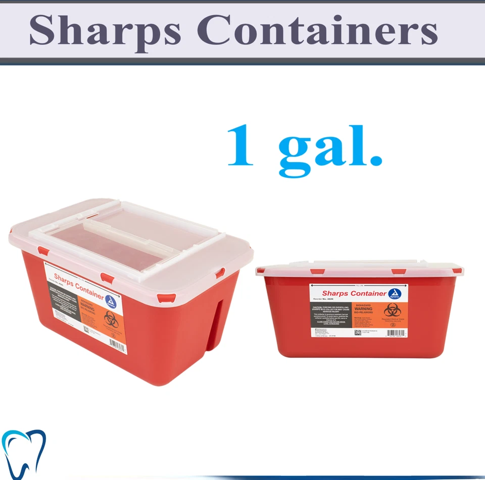 Recipiente Prevent Sharps 1 qt, 2 qt, 5 qt., 1 gal, 2 gal., bloqueio e horizontal - Imagem 4 de 4