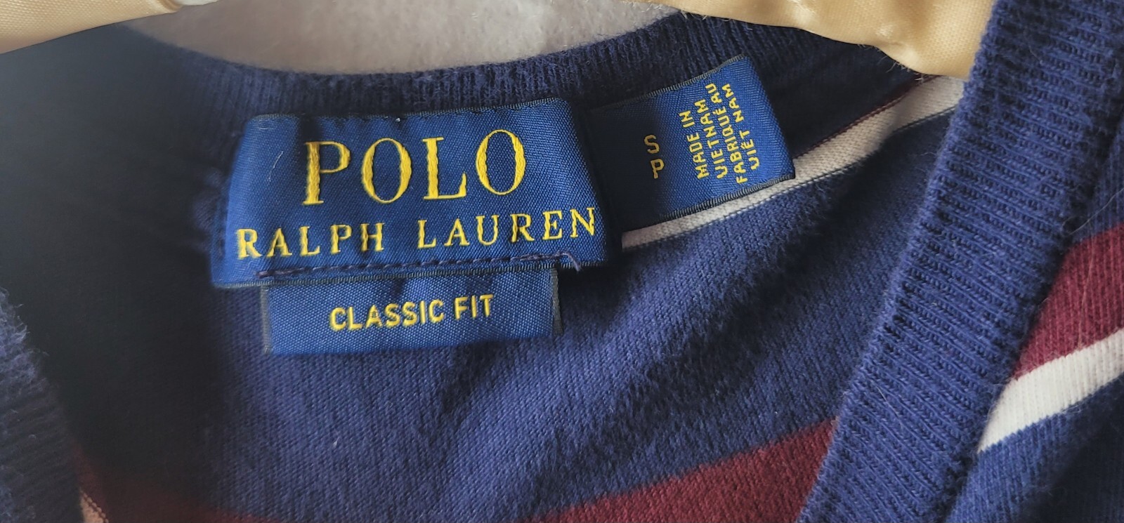 Polo Ralph Lauren camicia uomo piccola blu navy a righe pony personalizzata vestibilità classe preppy