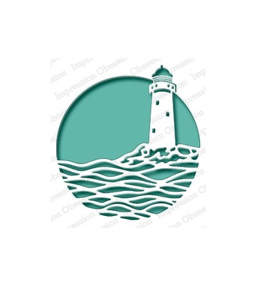 LIGHTHOUSE CIRCLE DIE-Impression Obsession/IO Stamps (DIE548-Z)-Ocean/Sea