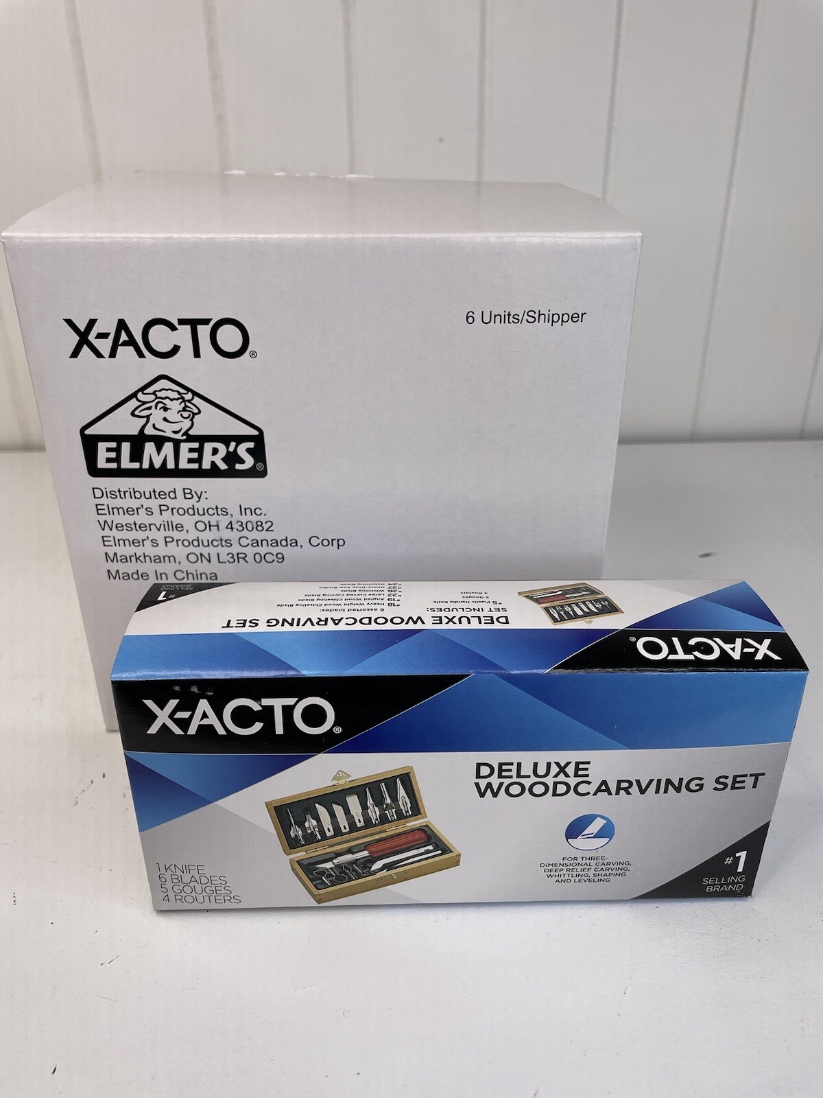 6 Pack Of XACTO Deluxe Woodcarving Sets Hobby Knife 16 Pieces Blades