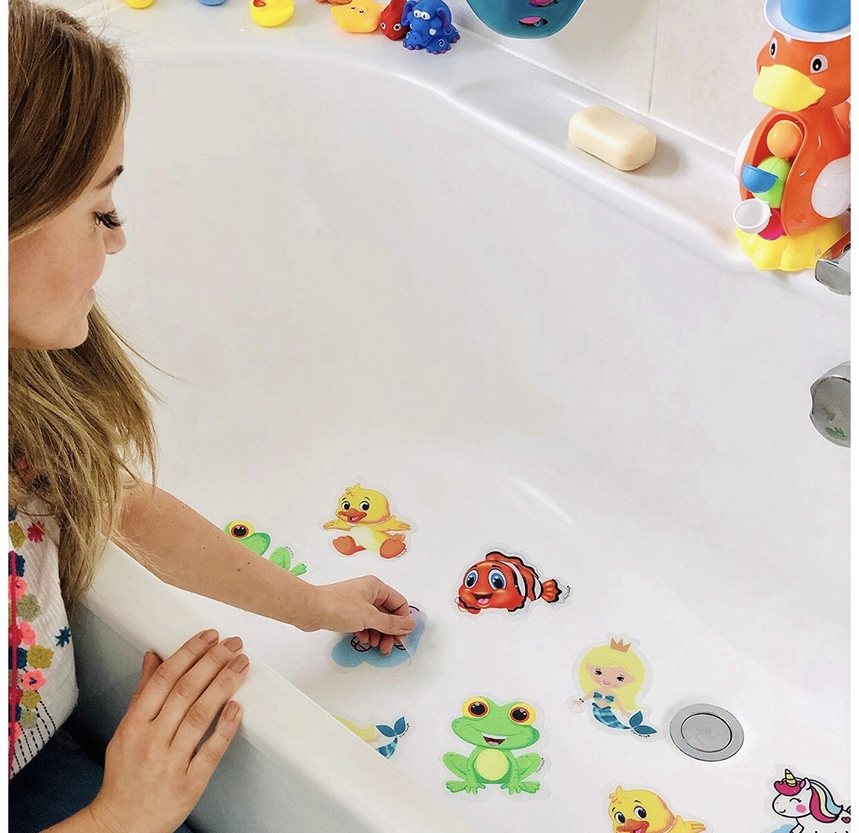 Non Slip Bath Mat Stickers Anti Skid Grip For Tub Shower Non Rubber for