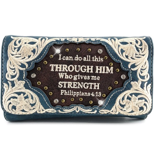 Justin West Gives Me Strength Philippians 4:13 Bible Verse Concealed Carry Purse - Picture 27 of 139