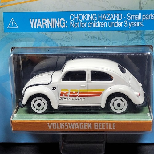 1:64 Jada Punch VW Van White/Pink Darryl's Diecast VOLKSWAGEN T1 & VW BEETLE.NEW - Picture 2 of 4