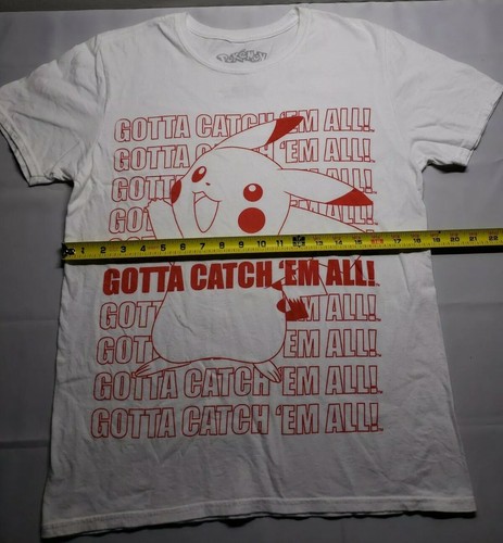Retro Style Pokémon Pikachu " Gotta Catch Them All " Men's Medium T-shirt - Picture 11 of 11