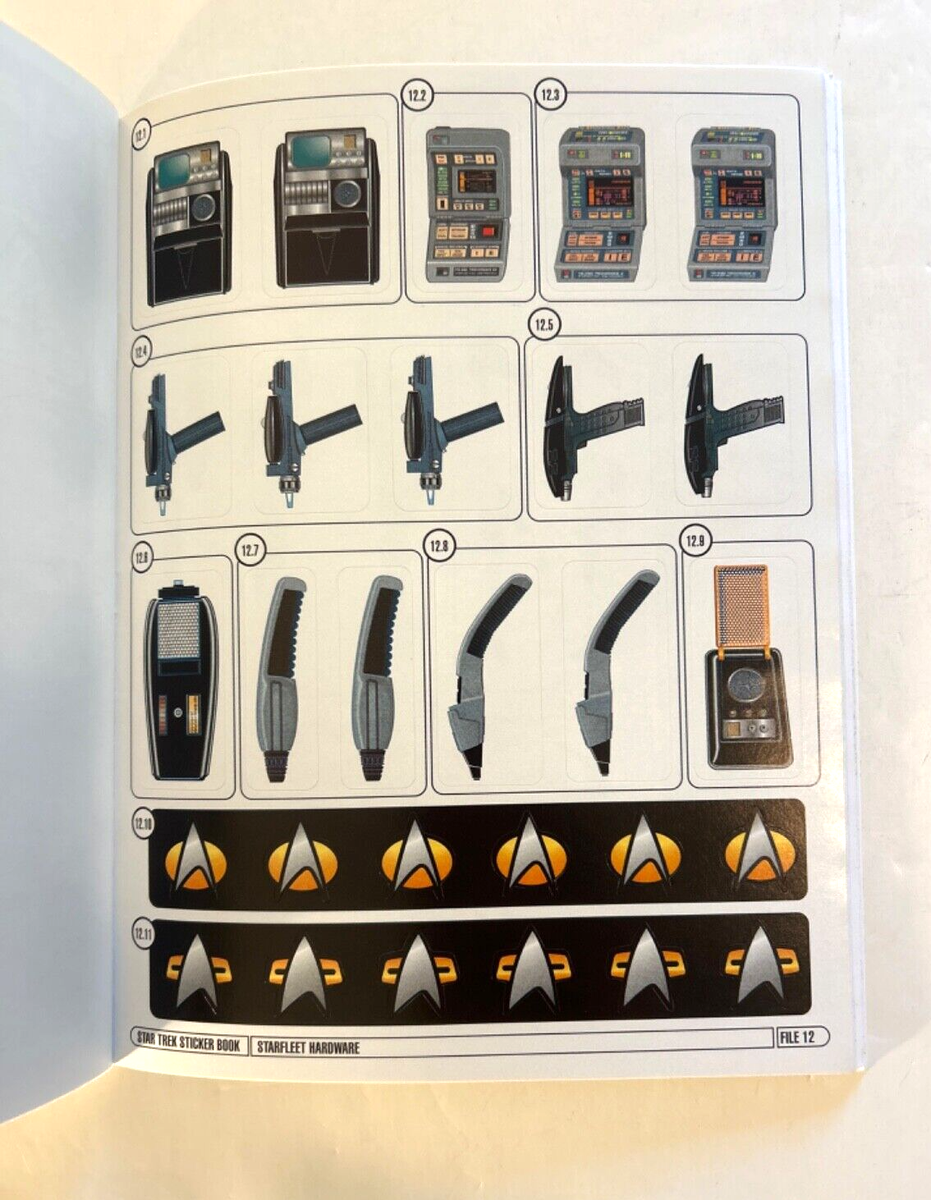 Vintage Star Trek Sticker Book Starfleet Command 1999 | eBay
