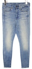 G-STAR Attacc Low Boyfriend Jeans Women's W24/L32 Whiskers Faded Drop Crotch
