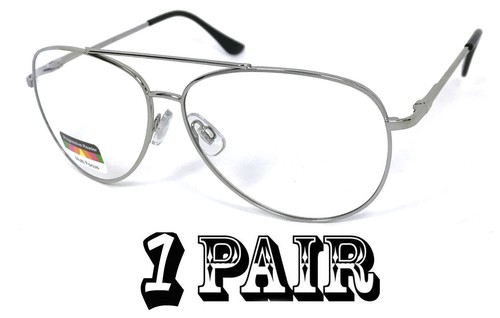 Metal Pilot Multi Focus + Reading Glasses 3 Powers in 1 Reader Spring Temples - Picture 7 of 8