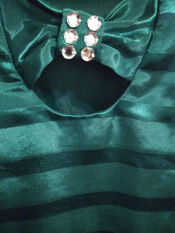 Vestido de fiesta Gymboree talla 4 elegante verde esmeralda para niñas dálmatas. Navidad Foto 4 de 4