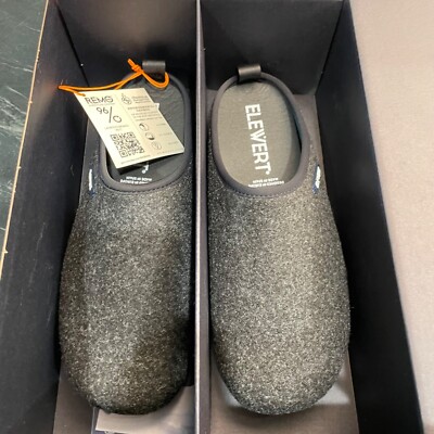 ELEWERT THE ORGINAL RECYCLED FELT SLIPPERS IN GRAY Elewert Slide On Recycled Felt Slippers Men main image 2