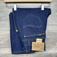 Vintage Lee Jeans Womens Size 8 Straight Leg Blue Denim Pants 1980s Made in USA