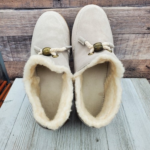 Zapatos de invierno Muk Luks Ziggy Sunset repelentes al agua gamuza sin cordones piedra 7,5 - Imagen 8 de 15