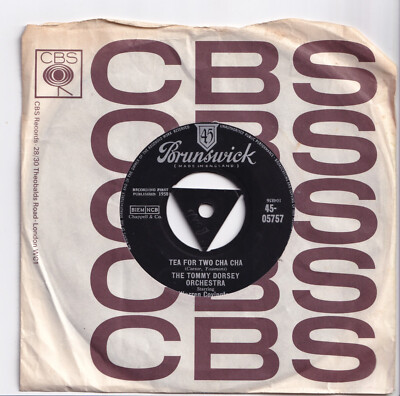 (Q754) The Tommy Dorsey Orchestra, Tea For Two Cha Cha - 1958 - 7'' vinyl