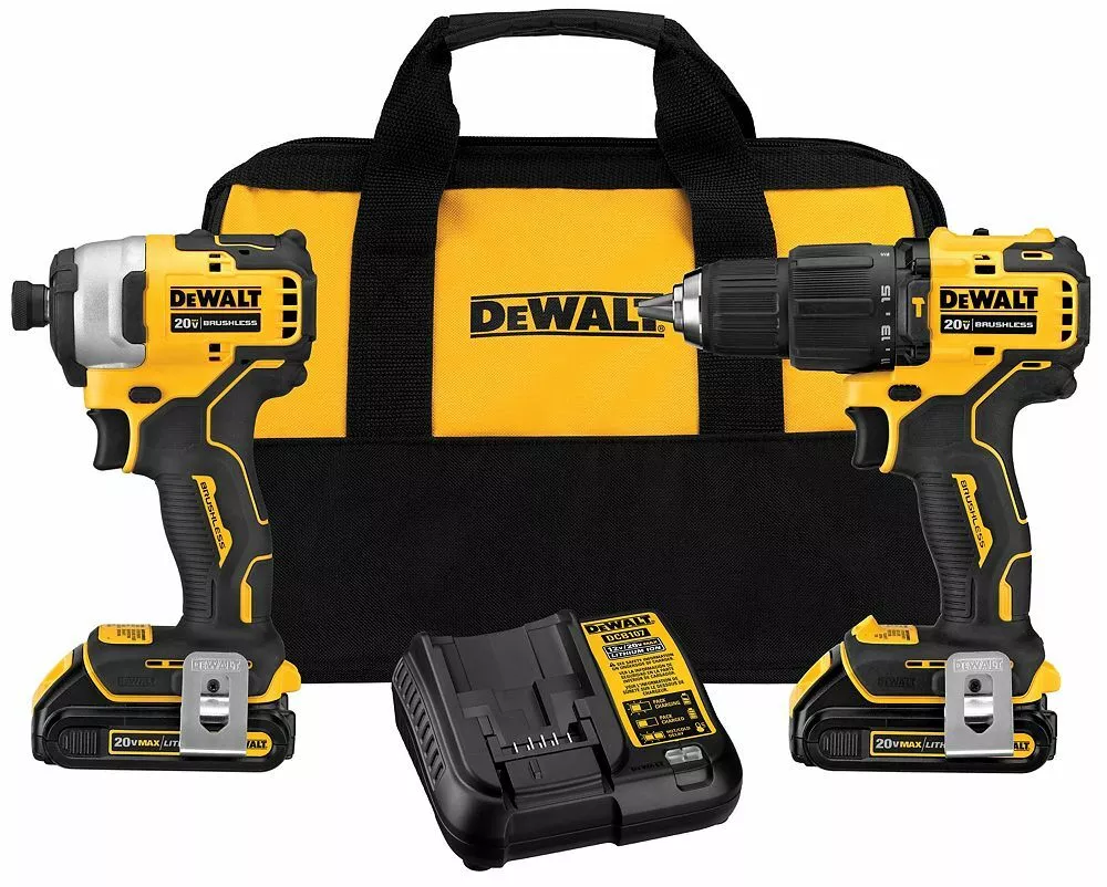 DEWALT CANADA 20V Cordless Sub Compact Hammer drill Impact Driver Combo Kit