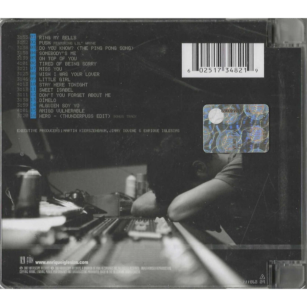 Enrique Iglesias Album Insomniac