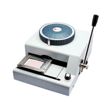 Macchina goffratura carta PVC manuale 72 caratteri codice goffratura timbratura bronzatura