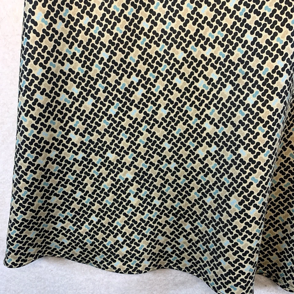 Falda Charter Club para mujer 100 % seda talla 14 abstracta carrera oficina preppy forrada Foto 2 de 4