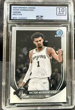 2025-26 Bowman Chrome Victor Wembanyama  San Antonio Spurs Basketball MPE 10 Gem