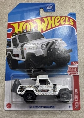 J   Hot Wheels 2023 #94 Target Exclusive Red Edition #5 1967 Jeepster Commando