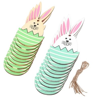 Easter Wooden Chips 10pcs/set Handmade Embellishment Gift Supplies Accessories