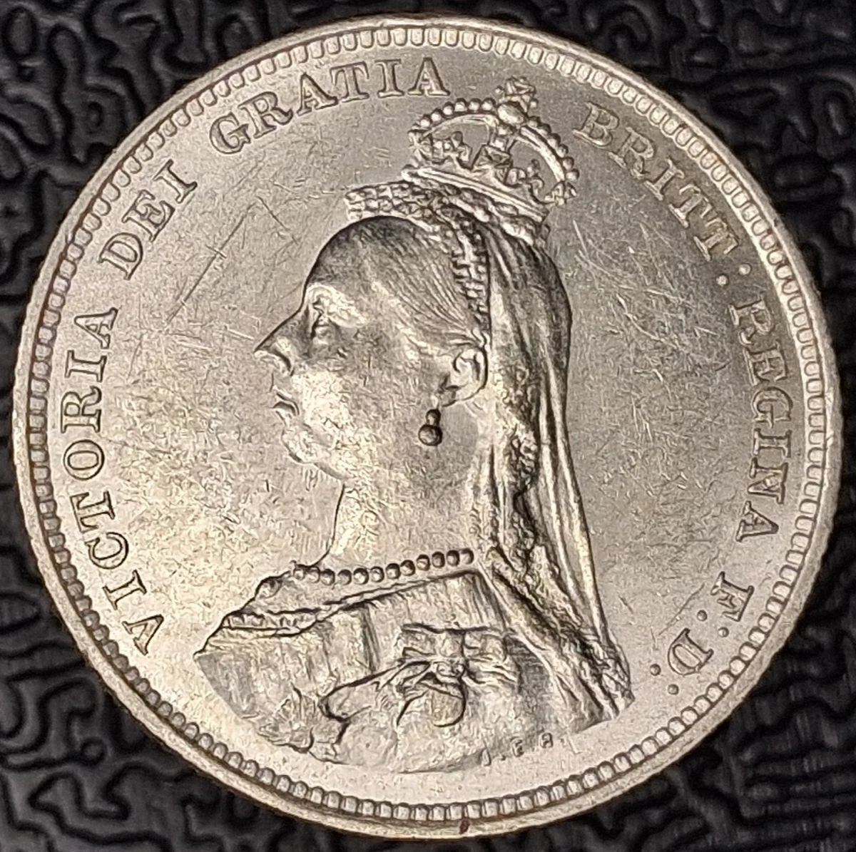 曾流通银色1887 年英国硬币| eBay