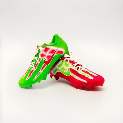 Reverse Grinch size 11 Kobe Skeleton Custom football cleats