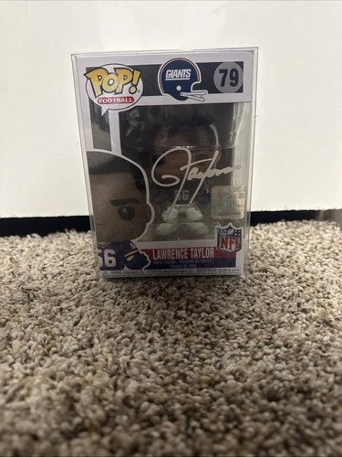 Lawrence Taylor New York Giants Autographed Funko Pop JSA Certified