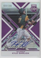 2016 Panini Elite Extra Edition Aspirations Purple 25/100 Kyle Garlick Auto 19h0