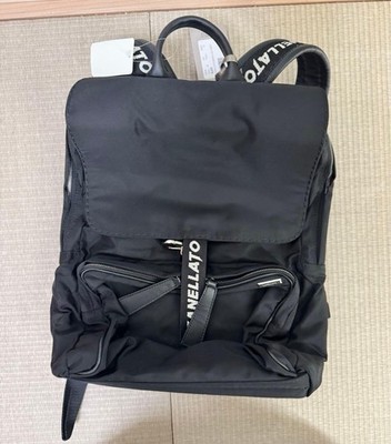 Zanellato Ildo Rucksack schwarz Tasche Reißverschluss unbenutzt aus Japan