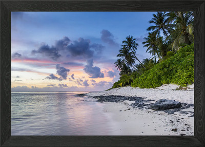 Tropisches Strandparadies Gerahmtes Wandbild Poster Leinwanddruck Bild