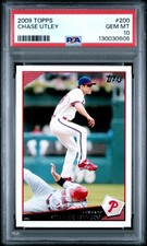 2009 TOPPS #200 CHASE UTLEY PSA 10