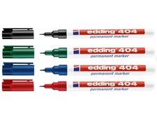 4er Set Edding 404 schwarz rot blau grün Per...
