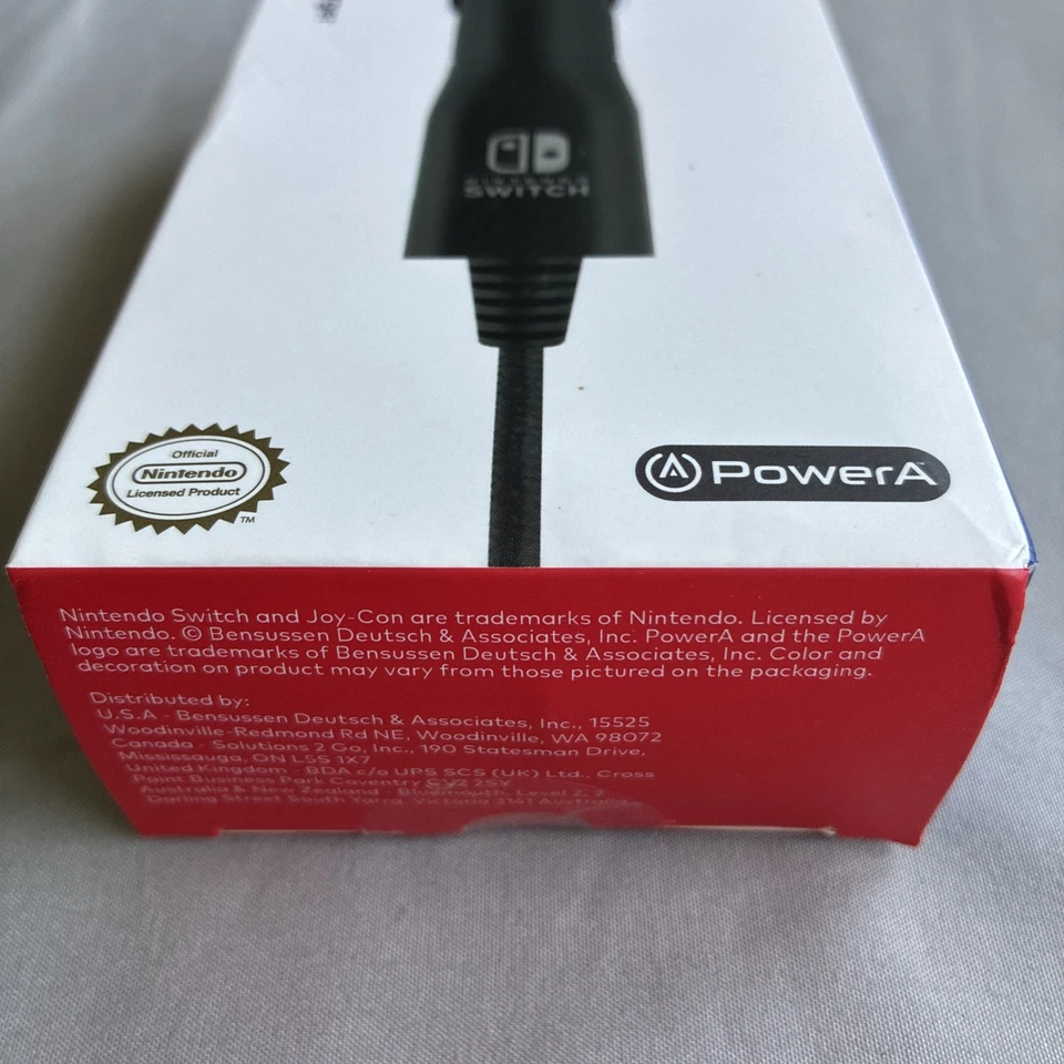 Nintendo SWITCH PowerA Car Charger 5V/3A USB-C High Speed Charging NEW Sealed - Image 3 of 4