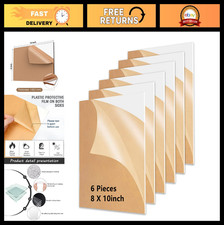 6 Pack Clear Acrylic Sheets 8x10 inch for Laser Engraving & Cutting, 1/8" Thick
