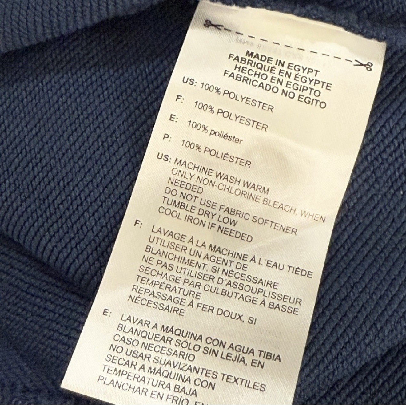 NEW Adidas Golf Mens Large French Terry Full Zip Jacket Navy Blue 3 Stripe NWT thumbnail 6