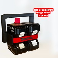 Makita 18V PACKOUT compatible 4 battery caddy Makita LXT x Milwaukee PACKOUT