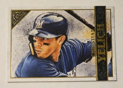 CHRISTIAN YELICH 2020 Topps Gallery #8 Brewers MVP All-Star Gold Glove