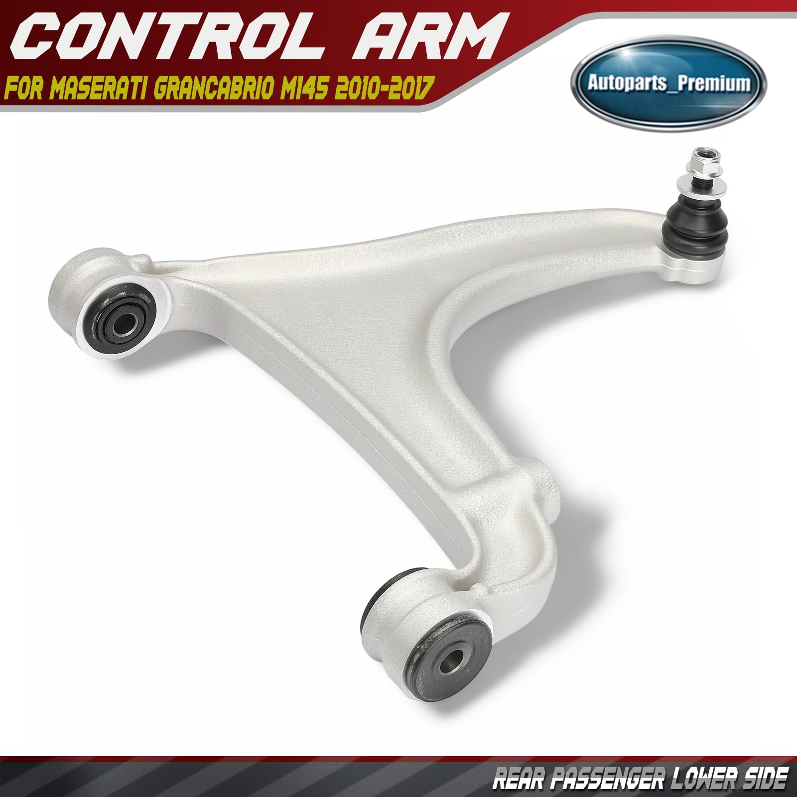 Rear Right Lower Control Arm w/Ball Joint for Maserati Grancabrio M145 2010-2017