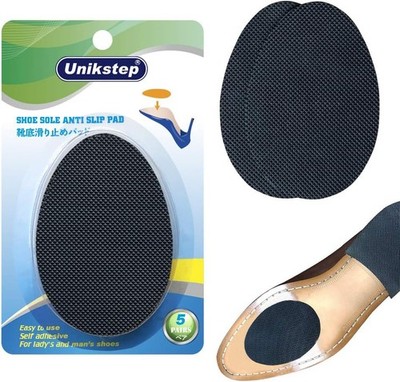 Unikstep 5 Pairs Shoe Sole Anti Slip Grips, Non Skid Self Adhesive Black 