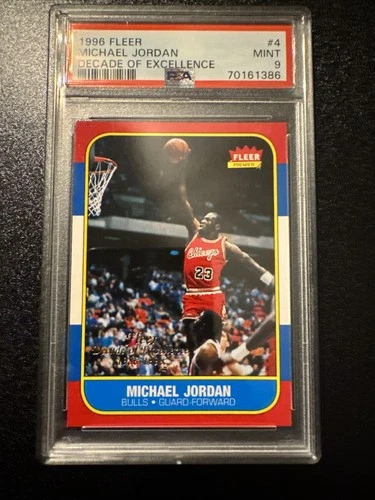 1996 Fleer Decade of Excellence - Michael Jordan #4 PSA 9