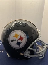 Lynn Swann Autographed Steelers Throwback Helmet Inscription "SB X MVP HOF 01"